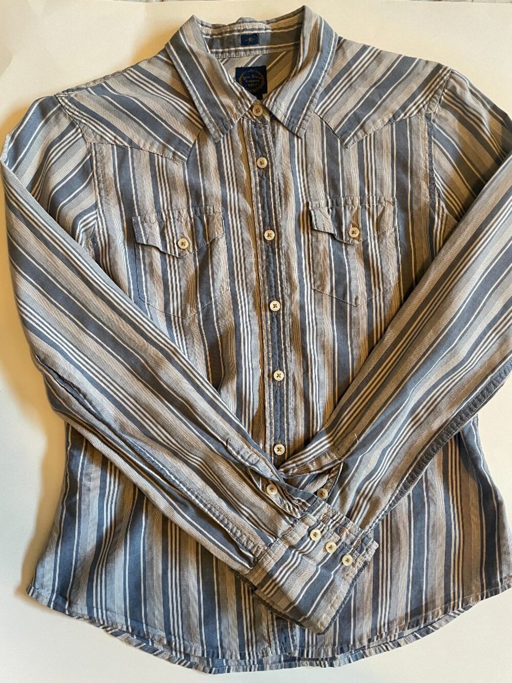 Polo Jeans Co. Women Medium Long Sleeve Button Up Shirt